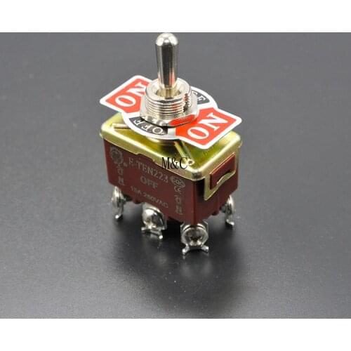 20Pcs High Quality Heavy duty Momentary (ON)-OFF-(ON) Centre Off toggle switch 6 screw momentary toggle switch