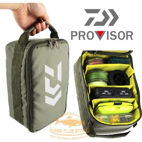 2020 Daiwa Fishing Reel Fishing Tackle Bag Multifunctional Waist Pack Fishing Lures Gear Storage Bag Multi Layer Storage Box Bag