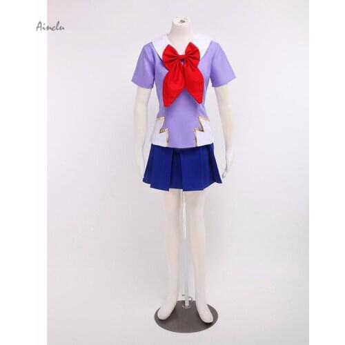 Ainclu Customize for adults and kid FreeShipping The Future Diary Gasai Yuno Purple Cosplay Costume For Halloween Musical Party
