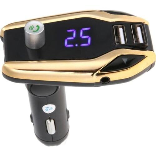 VODOOL Hands Free Wireless Bluetooth Car Kit FM Transmitter Auto Stereo MP3 Player USB Charger LCD Car Styling Accessories