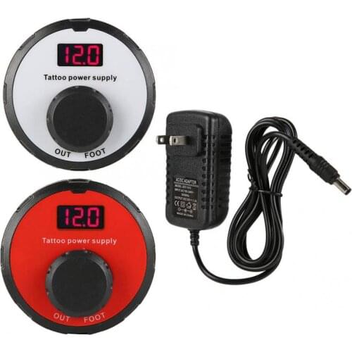 LCD Digital Display Screen Tattoo Machine Power Supply Tattoo Tool Microblading Tattoo Clip Cord 100-240V US Tattoo Accessories