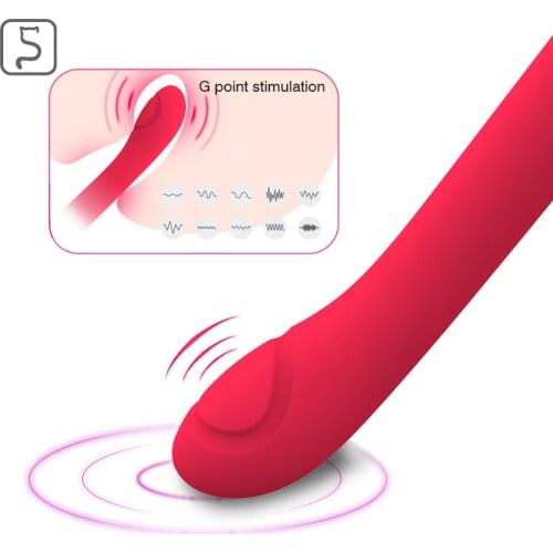 Double USB Charge G-point Beating Vibrator For Female Masturbation Massage AV Stick Adult Products Orgasm Adult Toys Powerful