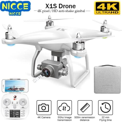 Nicce Two Axis Gimbal Brushless Drone Gps Remote Control Aircraft Night Shooting Aerial Toy Aircraft RC quadcopter helicopter