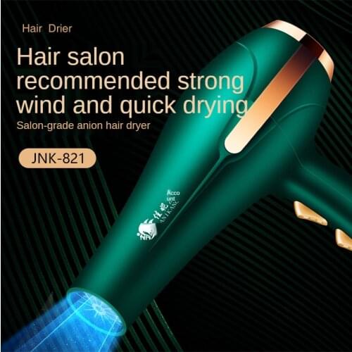 Hair dryer professional hair care negative ion blue light home hotel salon hairdressing tools high power hot and cold hair dryer
