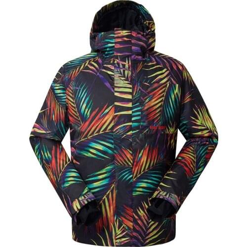 Gsou Snow New Mens Ski suit Wear-resistant Windproof Ski Jacket Snowboard Ski Suit Outdoor Warm Breathable Cotton Clothes