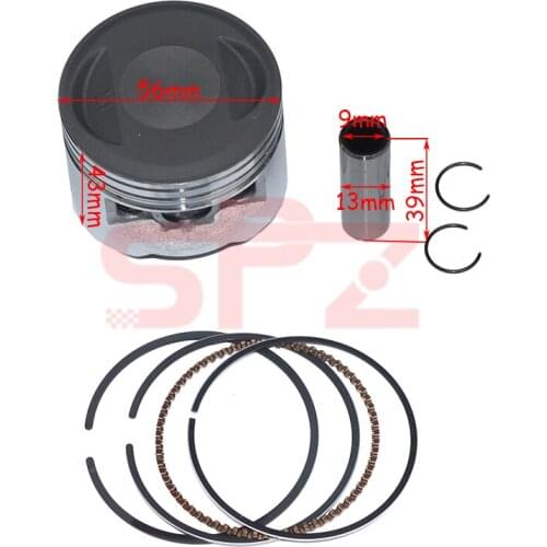 High quality 56mm YX 140cc piston kit for YX140 YinXiang 140cc 150cc 1P56FMJ horizontal engine Dirt Pit Bike Atv Quad parts