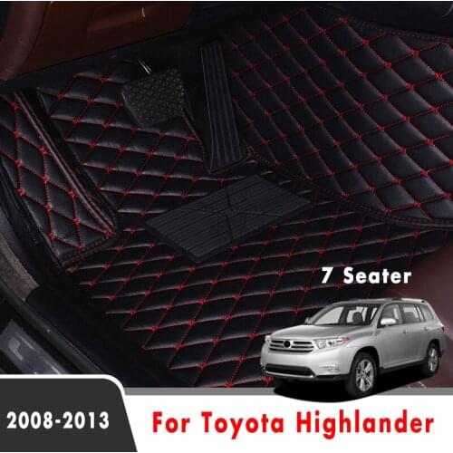 For Toyota Highlander 2013 2012 2011 2010 2009 2008 (7 Seater) Car Floor Mats Interior Accessories Carpets Custom Styling Covers