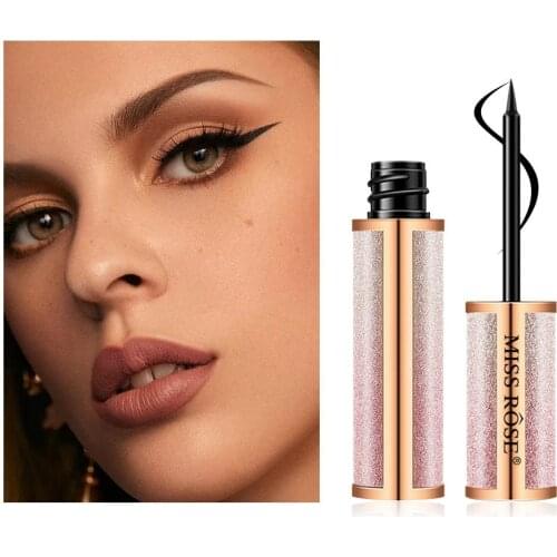 MISS ROSE 7ml Sparkly Waterproof Quick Dry Non Smudge Liquid Eyeliner Cosmetics