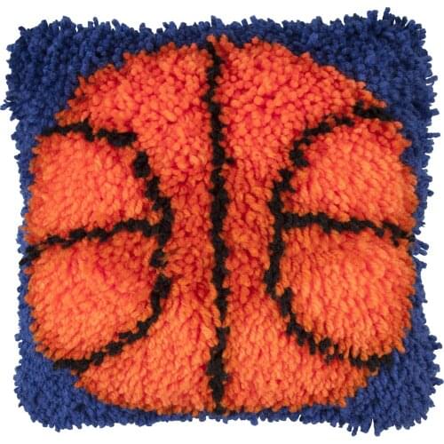 Latch Hook Cushion Kits Blue ball Pillows Wedding Decoration Kits for Embroidery Unfinished Latch Hook Pillow Case