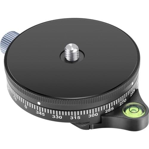 Neewer Camera Panoramic Panning Base with Arca Swiss Plate, 3/8” Screw Panorama Ball Tripod Head for Tripod Monopod DSLR Cameras