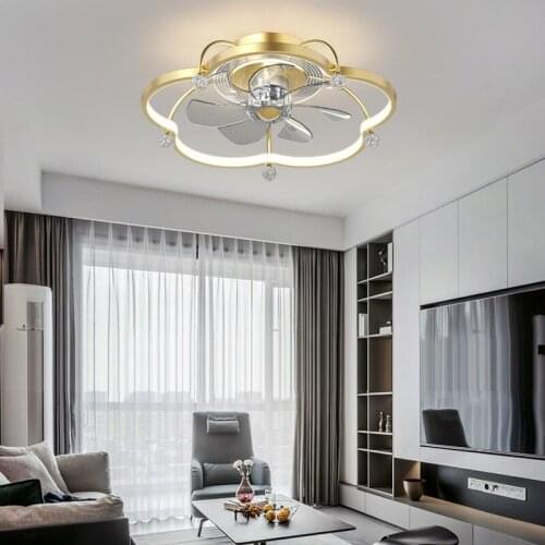 New Bedroom Ceiling Lamp, Fan Lamp, Modern Minimalist Invisible Dining Room Small Living Room Ceiling Fan Lamp, Creative Lamp