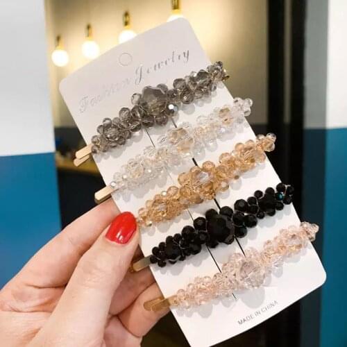 2019 New Crystal Rhinestone Stones Hairpins Hair Clip Sweet Headwear Hair Grip Hair For Women Girls Accessories Gifts