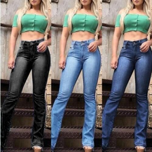 2021 Summer New Style Ladies Jeans Fringed Slim Slimming Washed All-match Fashionable Womens Denim Trousers Clothing WS63