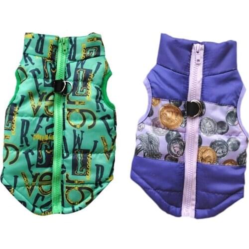 Pet Clothes Puppy Outfit Vest Warm Dog Clothes For Small Dogs Winter Windproof Pets Dog Jacket Coat Padded Chihuahua Apparel