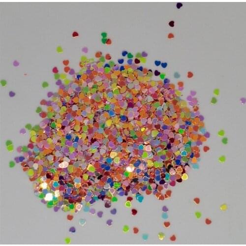 10g 3mm 4mm Glitter Golden Sequins Pvc Heart Loose Sequin Decoration Paillettes Scrapbooking For Craft Diy Nail Sequins Confetti