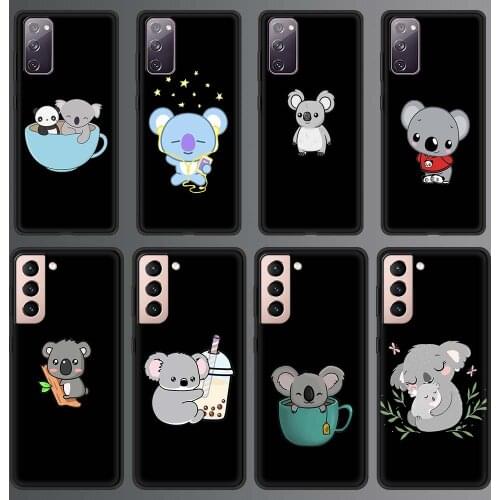 Lovely Anime Koala Phone Case For Samsung Galaxy S20 FE S10 Plus S21 Ultra 5G S10e S8 S9 Plus S7 Edge Silicone Cover