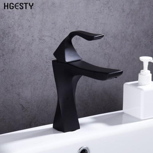 Modern Bathroom Basin Faucet Single Handle Vessel Sink Faucet Spiral Shape Hot Cold Water Mixer Tap Wash Basin Faucet Deck Mount
