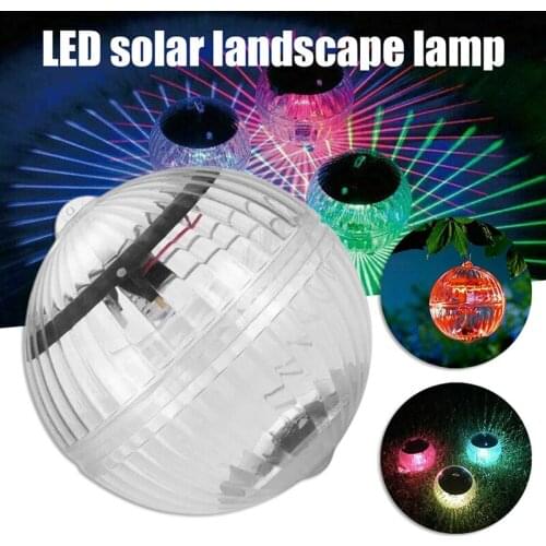 LED Solar Floating Pool Lights Waterproof Pond Light with Multi Color Changing Night Light Garden Decorative Lantern J2Y