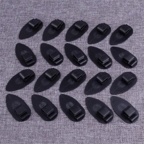 CITALL New Universal 20pcs Black Floor Trunk Carpet Liner Mat Retainer Clip Sliding Mount Car Auto Interior Accesseories Plastic