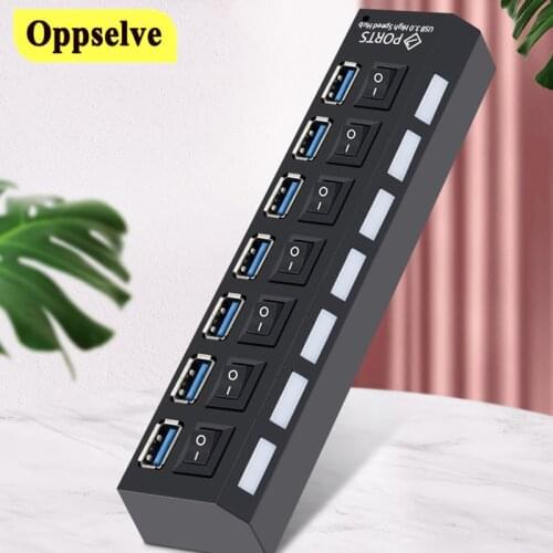 USB 3.0 HUB With Power Adapter Multi-port OTG Expander U Disk Reader High Speed Hab Splitter for Computer PC Notebook Converter