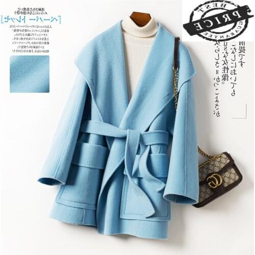 Women Coats Autumn Spring 100% Wool Coat Female Woolen Jackets Office Ladies Elegant Clothes Spring Abrigos Mujer Hiver