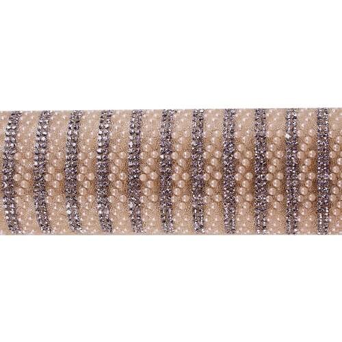 1Sheet Hotfix Motif Rhinestones Trim Applique Iron On Heat Transfer Bridal Beaded Wedding Seweing Supplies T2494