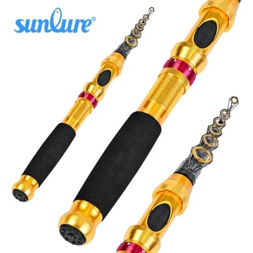1PC Telescopic sunlure 1.5M-3.6M High Carbon Fishing Rod 7/9/11/12 Section Metal Handle Sea Fishing Rod Fishing Tackle