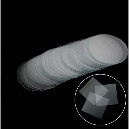 100 PCS/lot Diameter 16/18/20/25mm Circular Cover Slides Glass Plate Coverslips WHB Round Coverslip