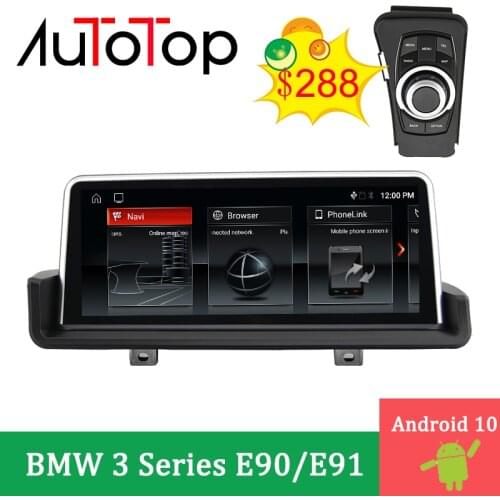 AUTOTOP 10.25" Car Multimedia Radio Android 10.0 For BMW 3 Series E90/E91/E92/E93 2005-2012 Car Stereo GPS Navigation Head Unit