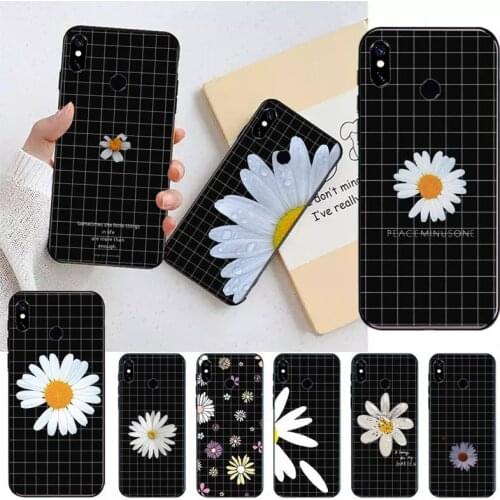 Daisy flower Aesthetics art Phone Case For Xiaomi Redmi note 7 8 9 t max3 s 10 pro lite high quality cover