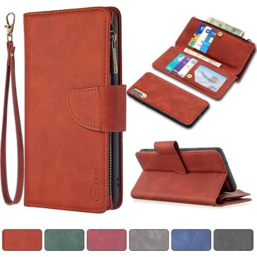 For Xiaomi Redmi Note 8 Pro Case Multifunctional Phone Case For redmi note 8 pro Cover Coque large capacity zipper wallet bag