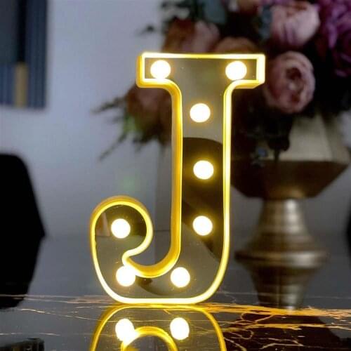 Decorative Led Illuminated 3d Letter J Big Size Organization Birthday, Marriage Proposal, Celebration