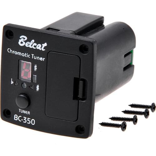 Guitar Tuner Digital Chromatic for Acoustic Guitar Parts Accessories Onboard Black