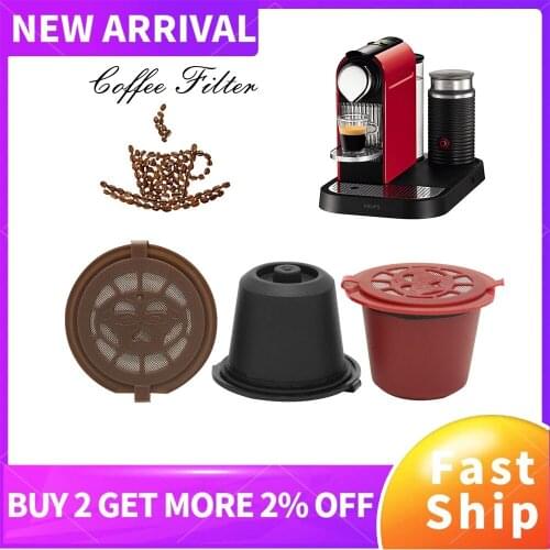 1PC Coffee Capsule for Nespresso Refillable Capsule Filter Reusable Cafe Tools Food Grade Material environmental protection