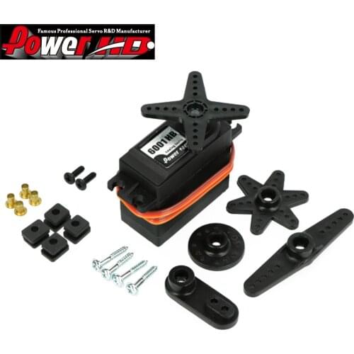 POWER HD HD-6001HB 4.8V-6.0V 6.7KG Double Bearing Analog Servo Compatible With Futaba JR For RC Drift Car Buggy Truck Robot Toy