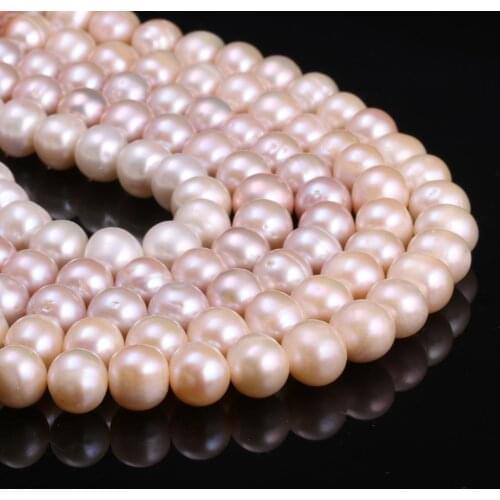 Natural Freshwater Pearl Potato White / Pink / Purple For Making Necklaces Bracelets And Earrings 11-12mm