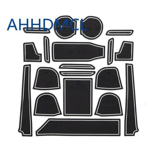 Non-Slip Car Door Gate Slot Mats Cup Armrest Storage Pad For Gienia High Configuration Version