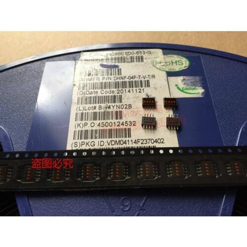 Original new 100% DIP DHNF-04F-T-V-T/R dial switch spacing 1.27mm coding switch 4bits