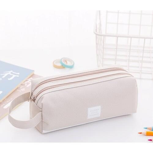 1 pcs Large Capacity Fabric Pencil Cases Bags Pouch Creative Pen Box Case School Office Stationary Supplies