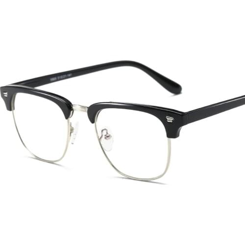 Rectangle TR90 Anti Blue Ray Clear Lens EyeGlasses Protection Eyewear Titanium Eye Glasses Frame Computer Glasses For Women Men