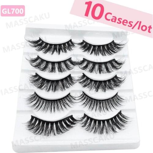 MASSCAKU Eyelashes 25mm Lashes Fluffy 3d faux Mink Makeup Dramatic Long Natural Wholesale Eyelash Extension Maquillaje