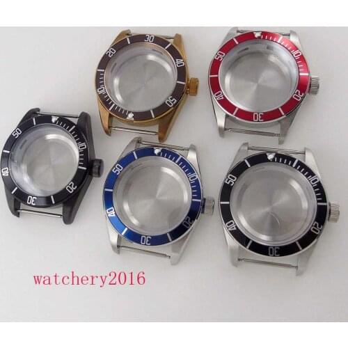 Corgeut 41mm Sapphire Case fit Miyota 8205 8215 ETA 2836 2824 Mingzhu 2813 watch