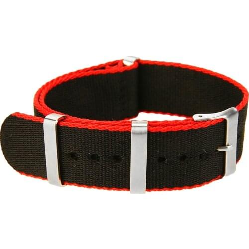 Shellhard Causal 22mm Fashion Military Nylon Wrist Watch Band Unisex 8 Colors Nylon Watch Straps Replacement Belt For Watches