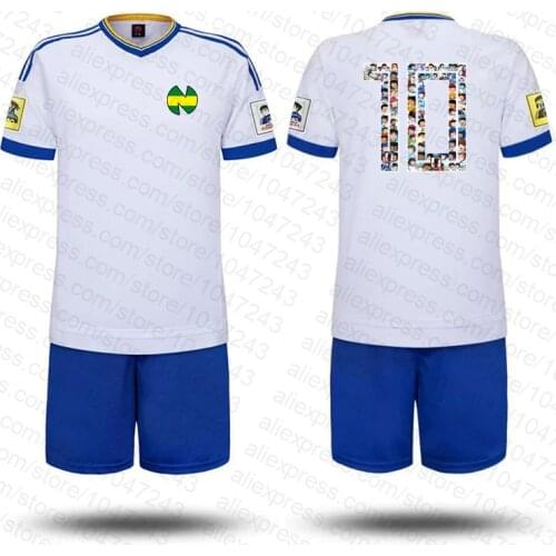 Kid/men size, Captain Tsubasa soccer jerseys, japan france spain kits Tsubasa Ozora Oliver Atom football Clothing Sets
