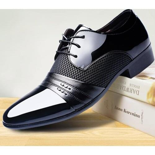 Luxury Business Oxford Leather Shoes Men Breathable Rubber Formal Dress Shoes Male Office Wedding Flats Footwear Mocassin Homme
