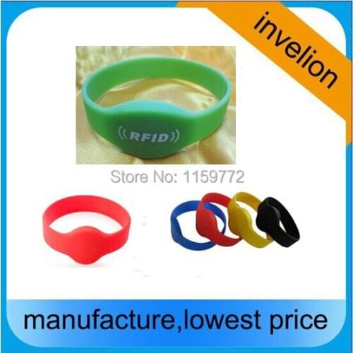 UHF EPC Gen2 printed silicone wristband rfid tag
