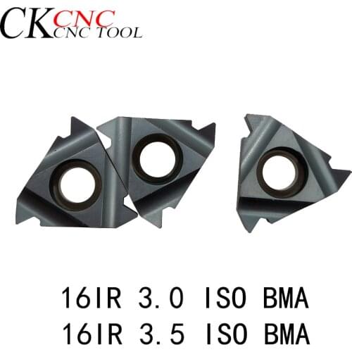 Insert 16IR 3.0 ISO 3.5 ISO BMA carbide threaded blade turning inserts lathe accessories CNC Lathe cutter Tool Free shipping