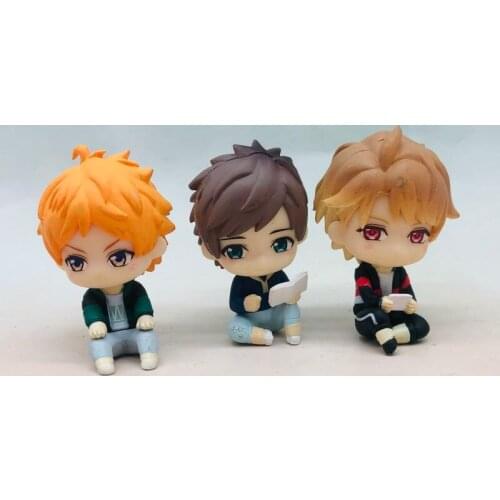 Bandai Japan Anime A3! Doll Series Sumeragi Sakuma Sakuya Tenma Minaki Tsuzuru Action Figure Collection