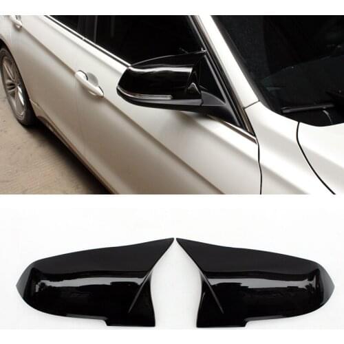 Bright black Rearview mirror cover Fit For BMW F20 F30 F32 F22