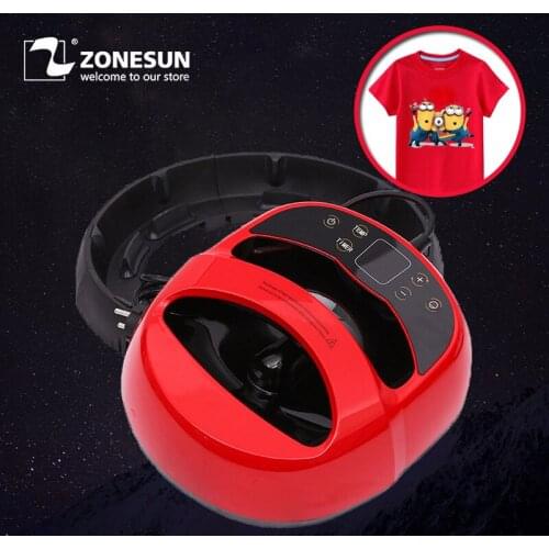 ZONESUN Mini Portable Heat Press Machine Sublimation Digital Transfer Printing Machine A3/A4 for T-shirts Transfer and Ironing